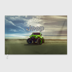 Флаг 3D Chrysler Jeep Rubicon в пустыне