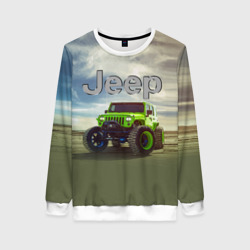 Женский свитшот 3D Chrysler Jeep Rubicon в пустыне