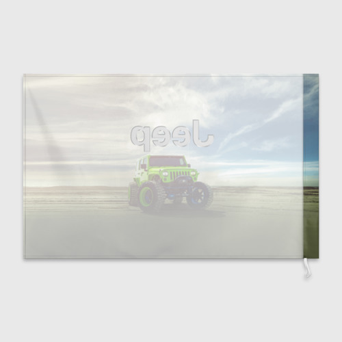 Флаг 3D Chrysler Jeep Rubicon в пустыне - фото 2