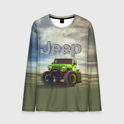 Мужской лонгслив 3D Chrysler Jeep Rubicon в пустыне