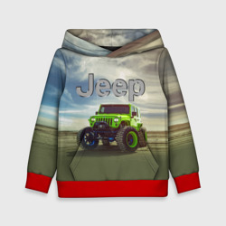 Детская толстовка 3D Chrysler Jeep Rubicon в пустыне