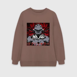 Женский свитшот oversize без начеса хлопок Anime: Goblin Killer