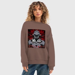 Женский свитшот oversize без начеса хлопок Anime: Goblin Killer - фото 2