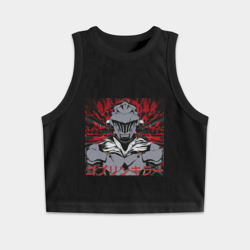 Женская укороченная майка-топ хлопок Anime: Goblin Killer