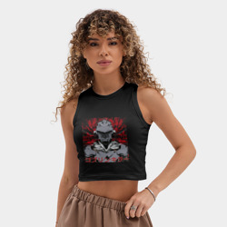 Женская укороченная майка-топ хлопок Anime: Goblin Killer - фото 2