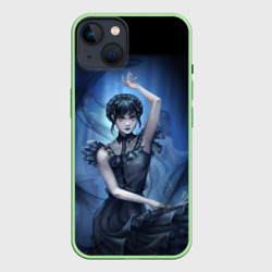 Чехол для iPhone 14 Уэнсдей в платье