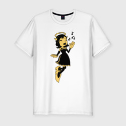 Мужская футболка хлопок Slim Bendy - Ангел Алиса