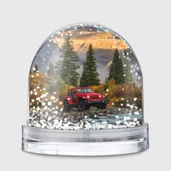 Игрушка Снежный шар Chrysler Jeep Wrangler Rubicon в горах