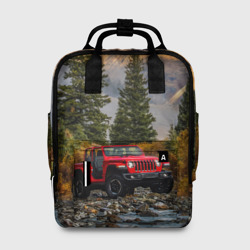 Женский рюкзак 3D Chrysler Jeep Wrangler Rubicon в горах