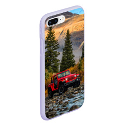 Чехол для iPhone 7Plus/8 Plus матовый Chrysler Jeep Wrangler Rubicon в горах - фото 2