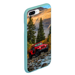 Чехол для iPhone 7Plus/8 Plus матовый Chrysler Jeep Wrangler Rubicon в горах - фото 2