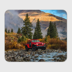 Прямоугольный коврик для мышки Chrysler Jeep Wrangler Rubicon в горах