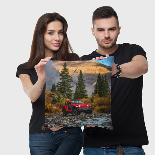 Подушка 3D Chrysler Jeep Wrangler Rubicon в горах - фото 3