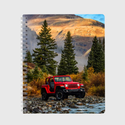 Тетрадь Chrysler Jeep Wrangler Rubicon в горах