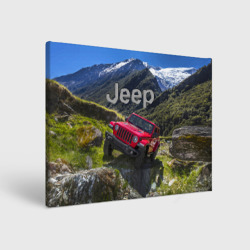 Холст прямоугольный Chrysler Jeep Wrangler Rubicon - горы