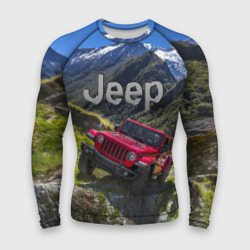 Мужской рашгард 3D Chrysler Jeep Wrangler Rubicon - горы