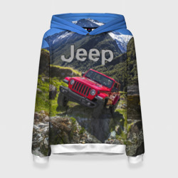 Женская толстовка 3D Chrysler Jeep Wrangler Rubicon - горы