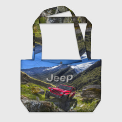 Пляжная сумка 3D Chrysler Jeep Wrangler Rubicon - горы