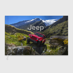 Флаг 3D Chrysler Jeep Wrangler Rubicon  - горы