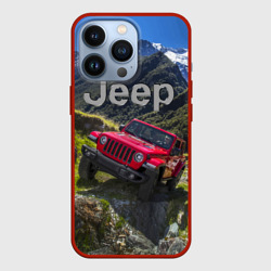 Чехол для iPhone 13 Pro Chrysler Jeep Wrangler Rubicon - горы