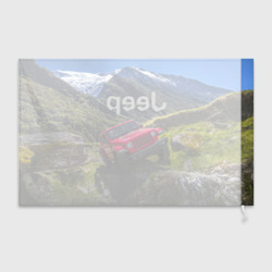 Флаг 3D Chrysler Jeep Wrangler Rubicon - горы - фото 2