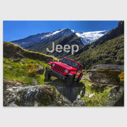Поздравительная открытка Chrysler Jeep Wrangler Rubicon - горы