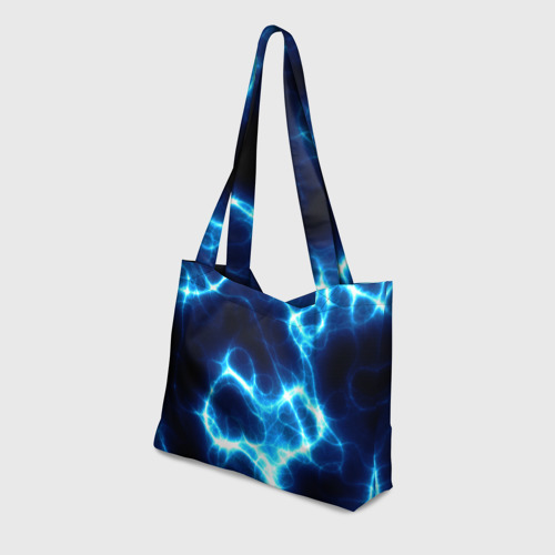 Пляжная сумка 3D Молния грозовая - электрические разряды - фото 3