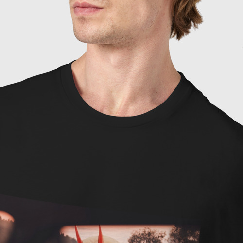 Мужская футболка хлопок Пауэр ирл, цвет черный - фото 6