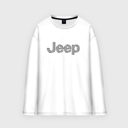 Женский лонгслив oversize хлопок Jeep - emblem