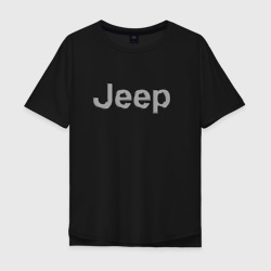 Мужская футболка хлопок Oversize Jeep - emblem