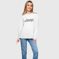 Женский лонгслив oversize хлопок Jeep - emblem - фото 2