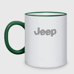Кружка двухцветная Jeep - emblem
