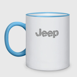 Кружка двухцветная Jeep - emblem