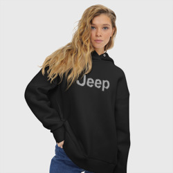 Женское худи Oversize хлопок Jeep - emblem - фото 2