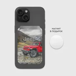 Картхолдер Magsafe магнитный Chrysler Jeep Wrangler Rubicon на горной дороге - фото 2