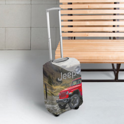 Чехол для чемодана 3D Chrysler Jeep Wrangler Rubicon на горной дороге - фото 2