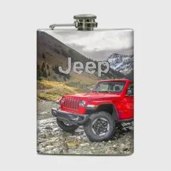 Фляга Chrysler Jeep Wrangler Rubicon на горной дороге
