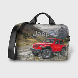 Сумка для ноутбука 3D Chrysler Jeep Wrangler Rubicon на горной дороге