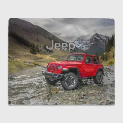 Плед 3D Chrysler Jeep Wrangler Rubicon на горной дороге