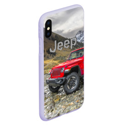 Чехол для iPhone XS Max матовый Chrysler Jeep Wrangler Rubicon на горной дороге - фото 2