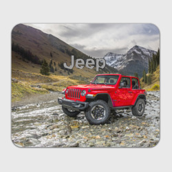 Прямоугольный коврик для мышки Chrysler Jeep Wrangler Rubicon на горной дороге