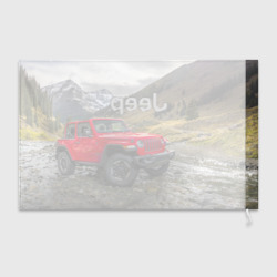 Флаг 3D Chrysler Jeep Wrangler Rubicon на горной дороге - фото 2