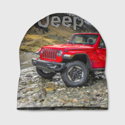 Шапка 3D Chrysler Jeep Wrangler Rubicon на горной дороге