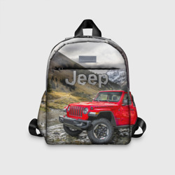 Детский рюкзак 3D Chrysler Jeep Wrangler Rubicon на горной дороге