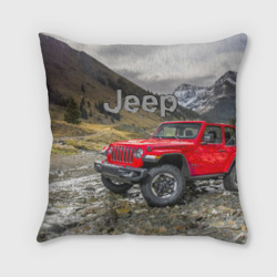 Подушка 3D Chrysler Jeep Wrangler Rubicon на горной дороге
