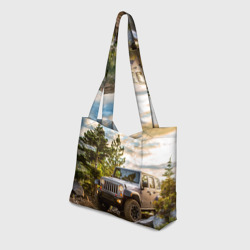 Пляжная сумка 3D Chrysler Jeep Wrangler Rubicon на природе - фото 2