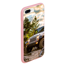 Чехол для iPhone 7Plus/8 Plus матовый Chrysler Jeep Wrangler Rubicon на природе - фото 2