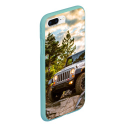 Чехол для iPhone 7Plus/8 Plus матовый Chrysler Jeep Wrangler Rubicon на природе - фото 2
