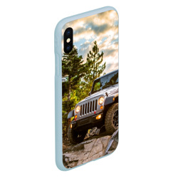 Чехол для iPhone XS Max матовый Chrysler Jeep Wrangler Rubicon на природе - фото 2