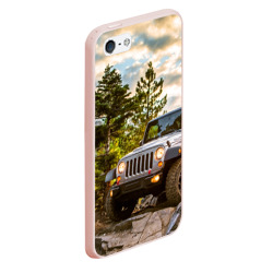 Чехол для iPhone 5/5S матовый Chrysler Jeep Wrangler Rubicon на природе - фото 2